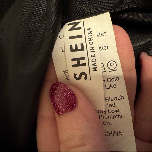 Black and White Peacoat - Picture 8 of 9